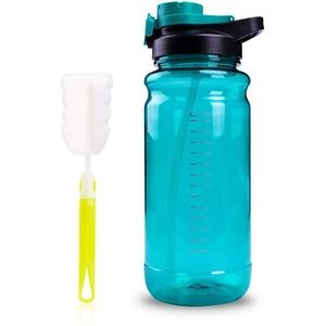 64oz Water Bottle with Straw Handle Leak-Proof Wide Mouth 2.2L Drinking Sports